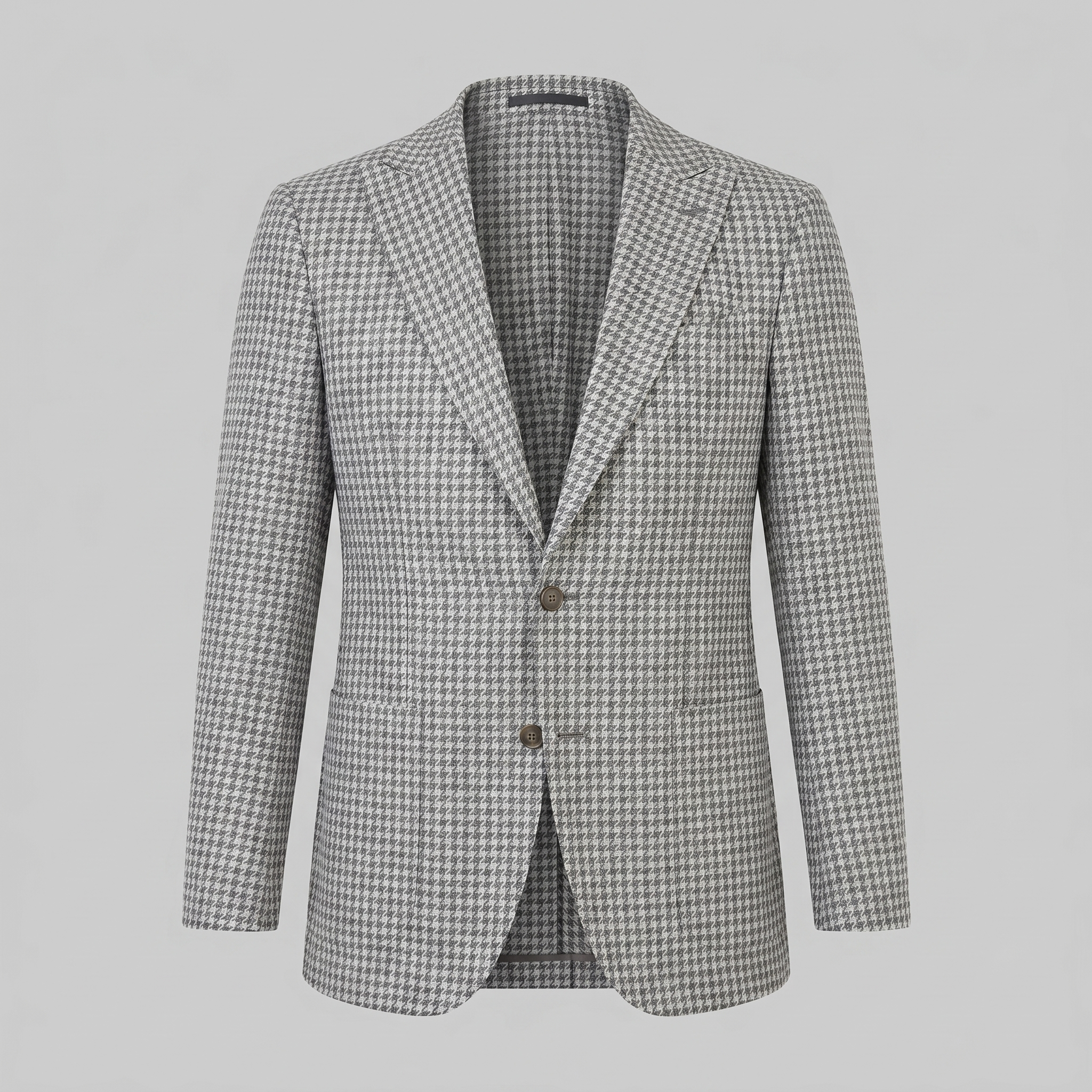 Men's Houndstooth Blazer Jacket for Smart Casual and Formal Wear