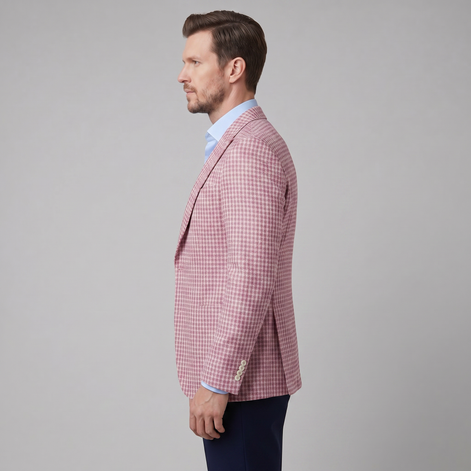 Men's Houndstooth Blazer Jacket for Smart Casual and Formal Wear
