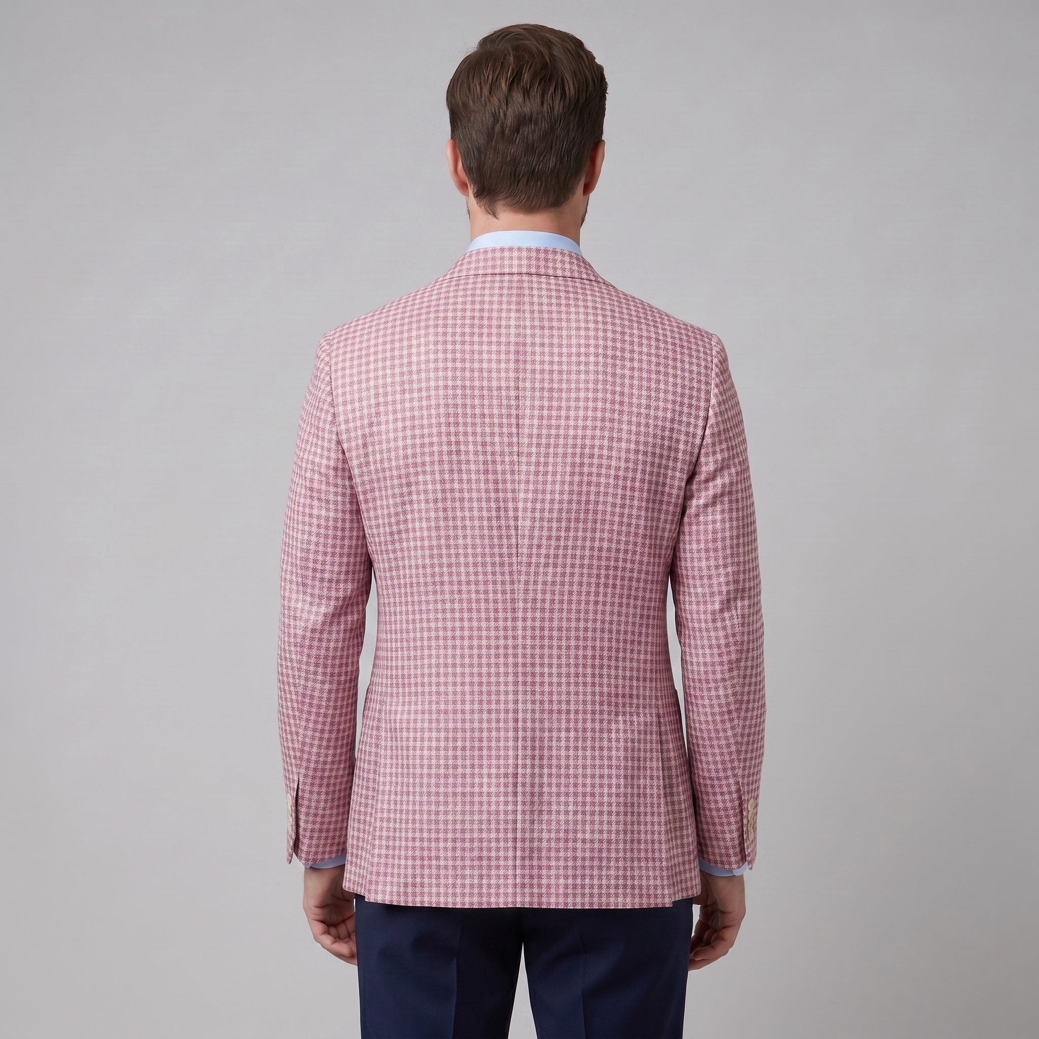 Men's Houndstooth Blazer Jacket for Smart Casual and Formal Wear