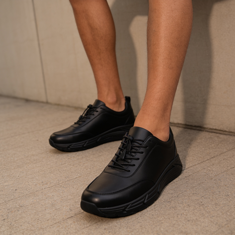 Men's Breathable Flyknit Mesh Casual Sneaker