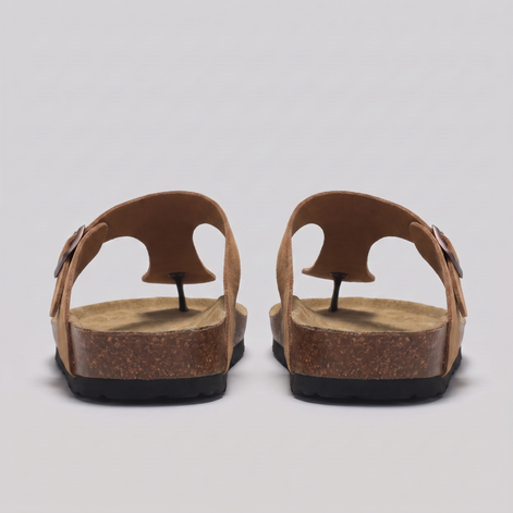 Men's Buckle Strap Flip Flop Sandals