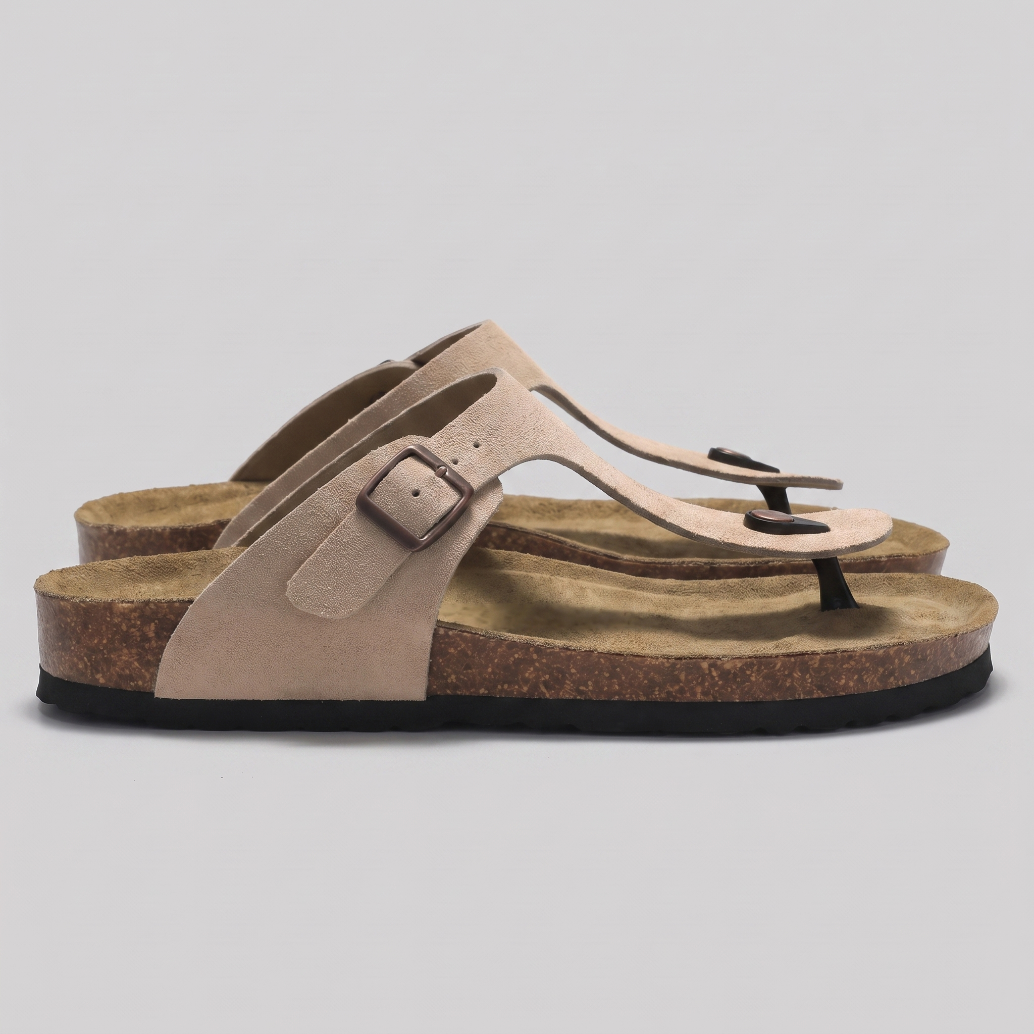 Men's Buckle Strap Flip Flop Sandals