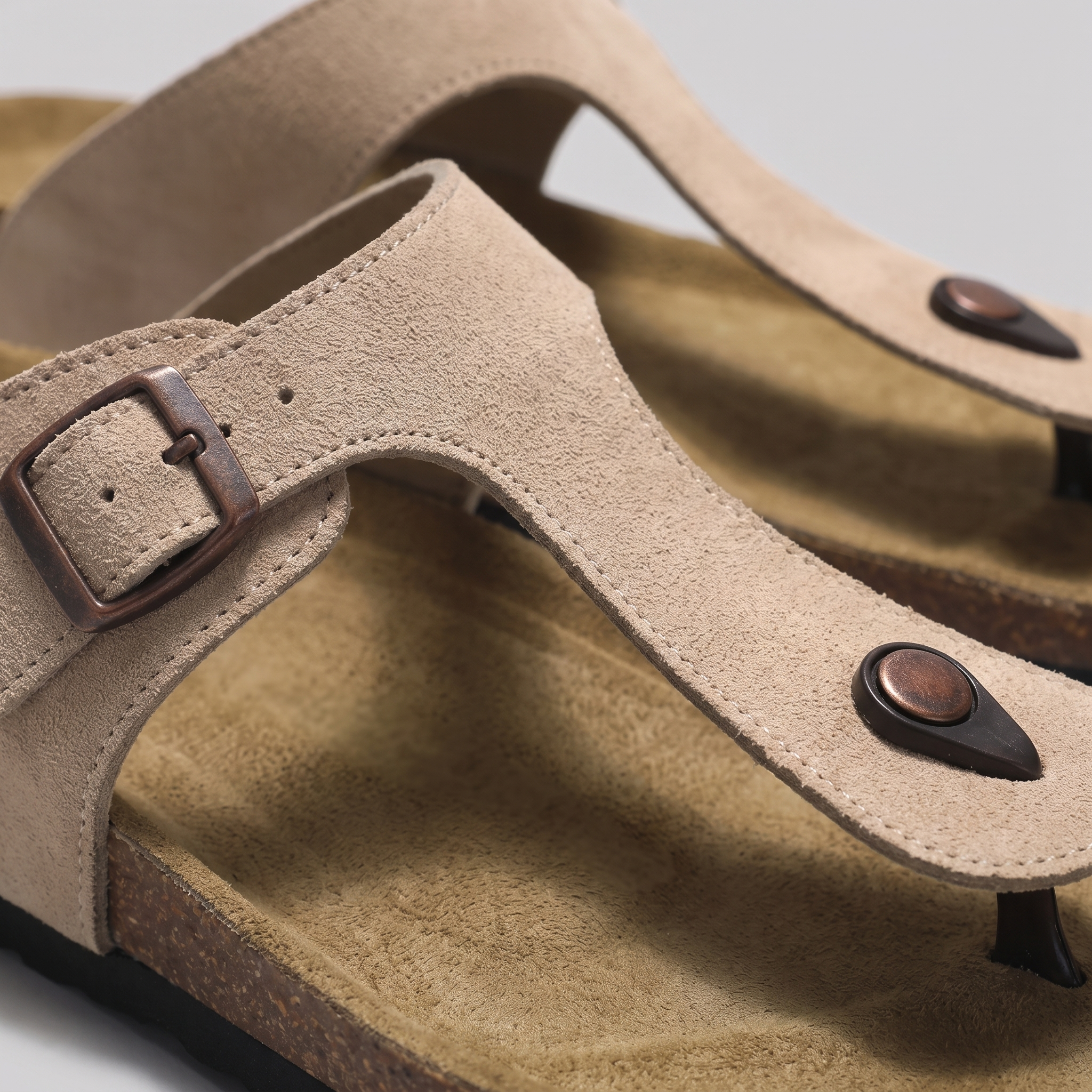 Men's Buckle Strap Flip Flop Sandals