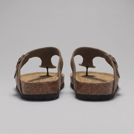Men's Buckle Strap Flip Flop Sandals