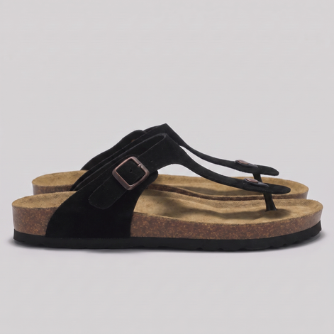 Men's Buckle Strap Flip Flop Sandals