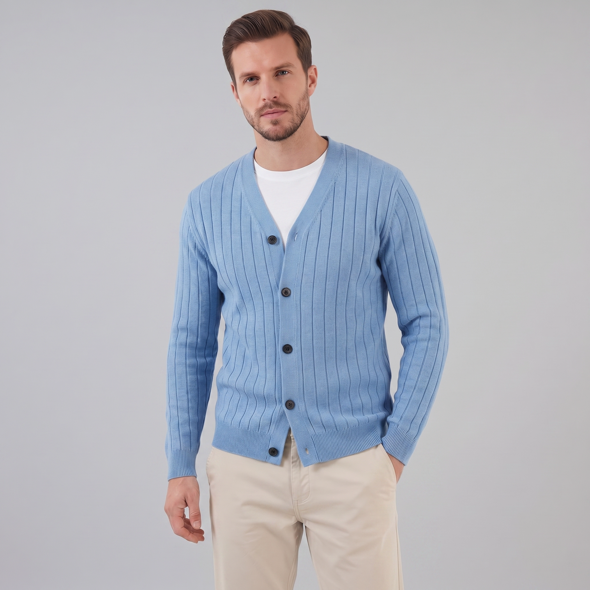 Men's Business Knit Cardigan