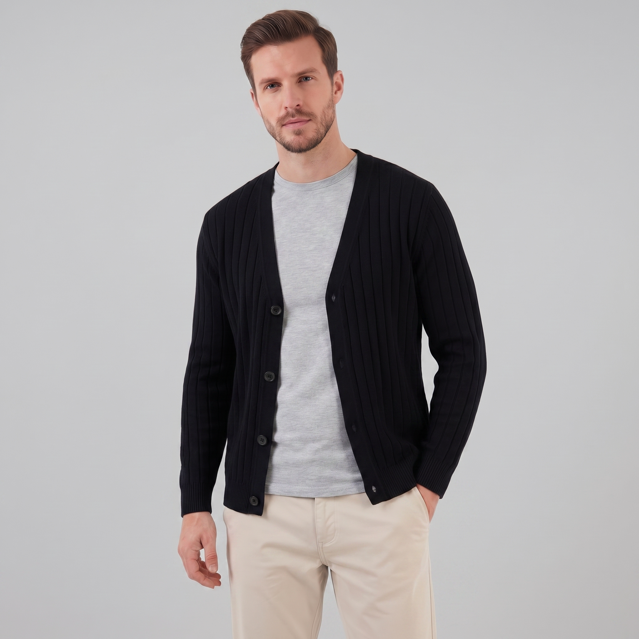 Men's Business Knit Cardigan