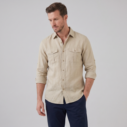 Men's Button-Up Summer Shirt