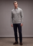 Men's Cable Knit Quarter Zip Sweater