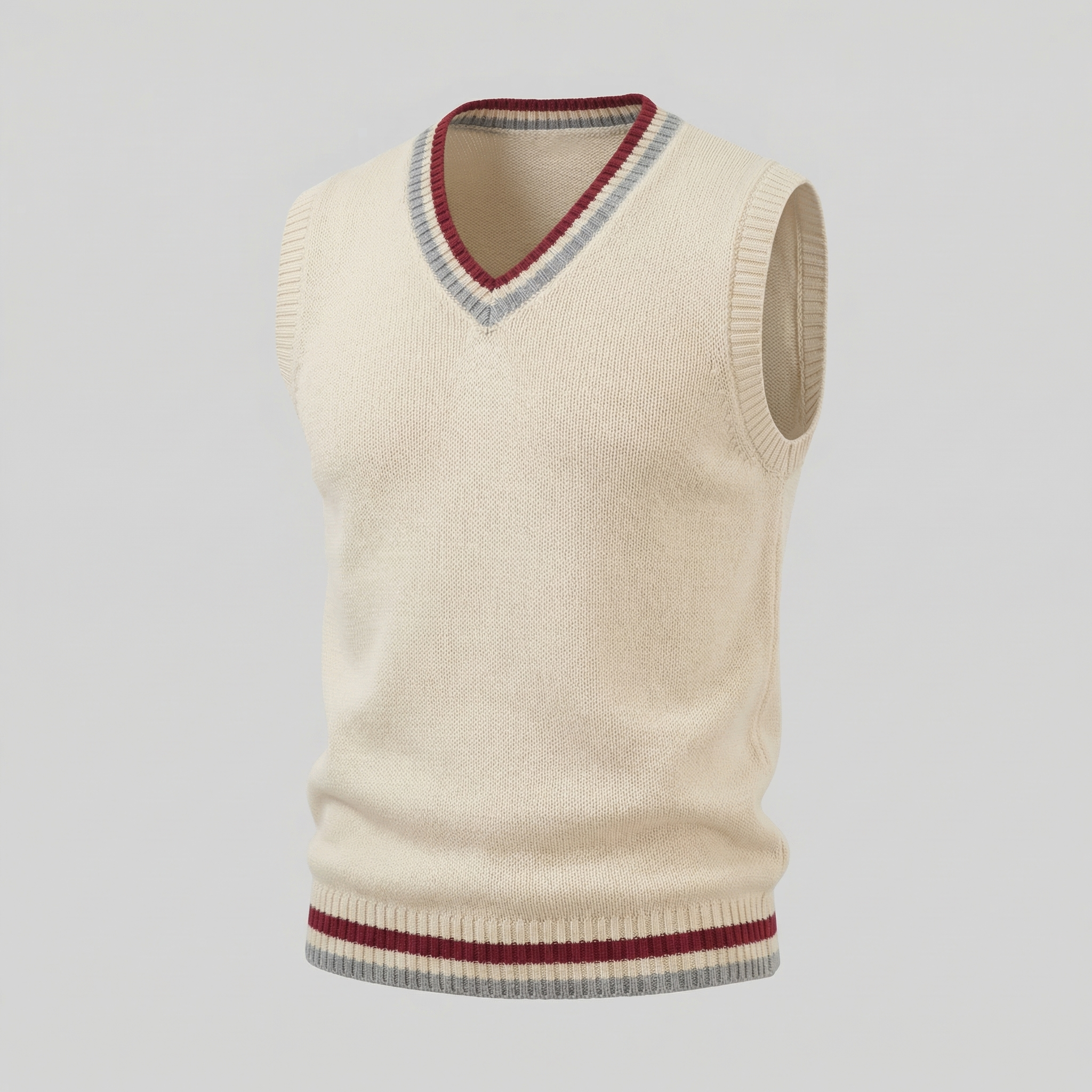 Men’s Cable Knit V-Neck Sweater Vest