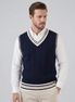 Men’s Cable Knit V-Neck Sweater Vest