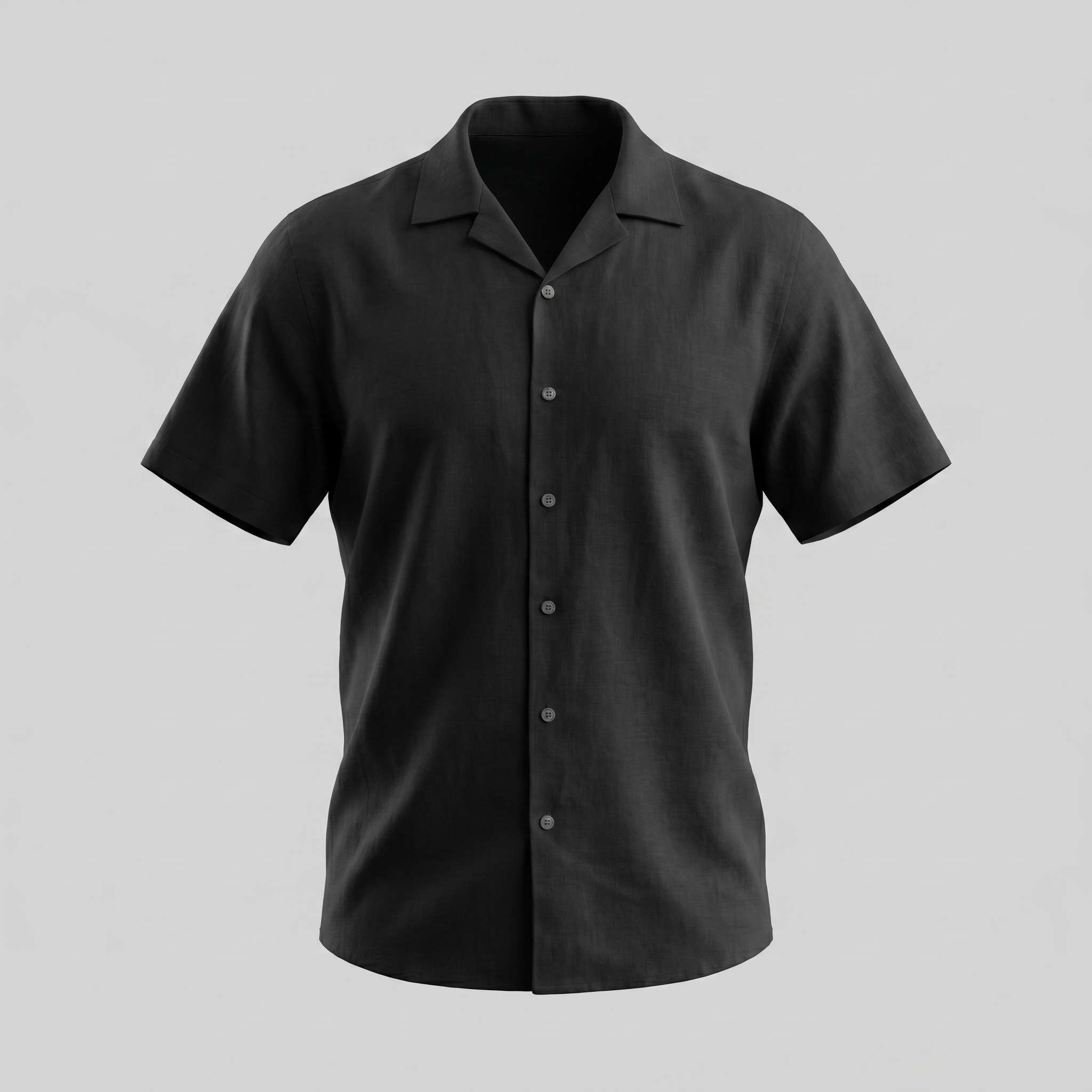 Men's Camp Collar Short-Sleeve Shirt