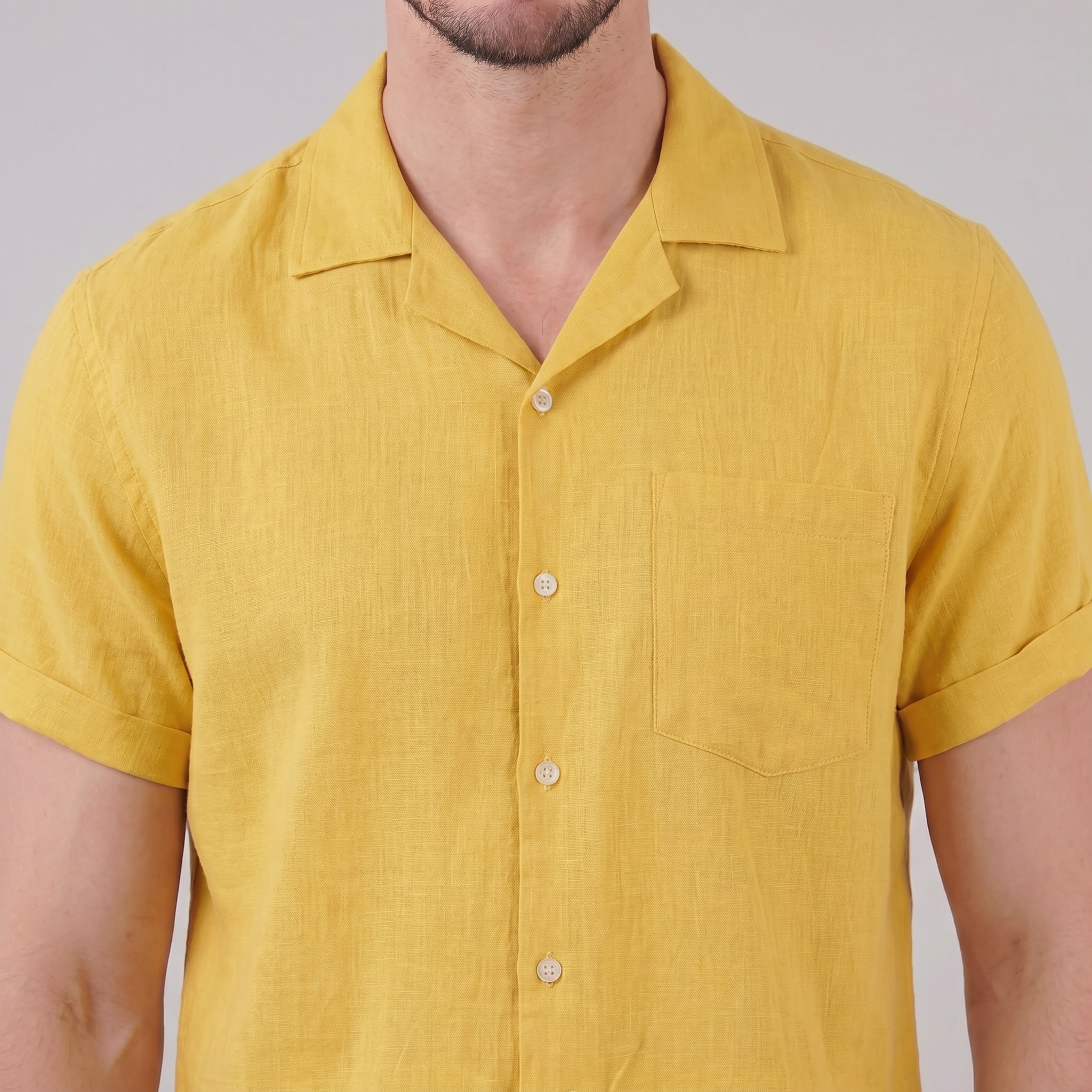 Men's Camp Collar Short-Sleeve Shirt