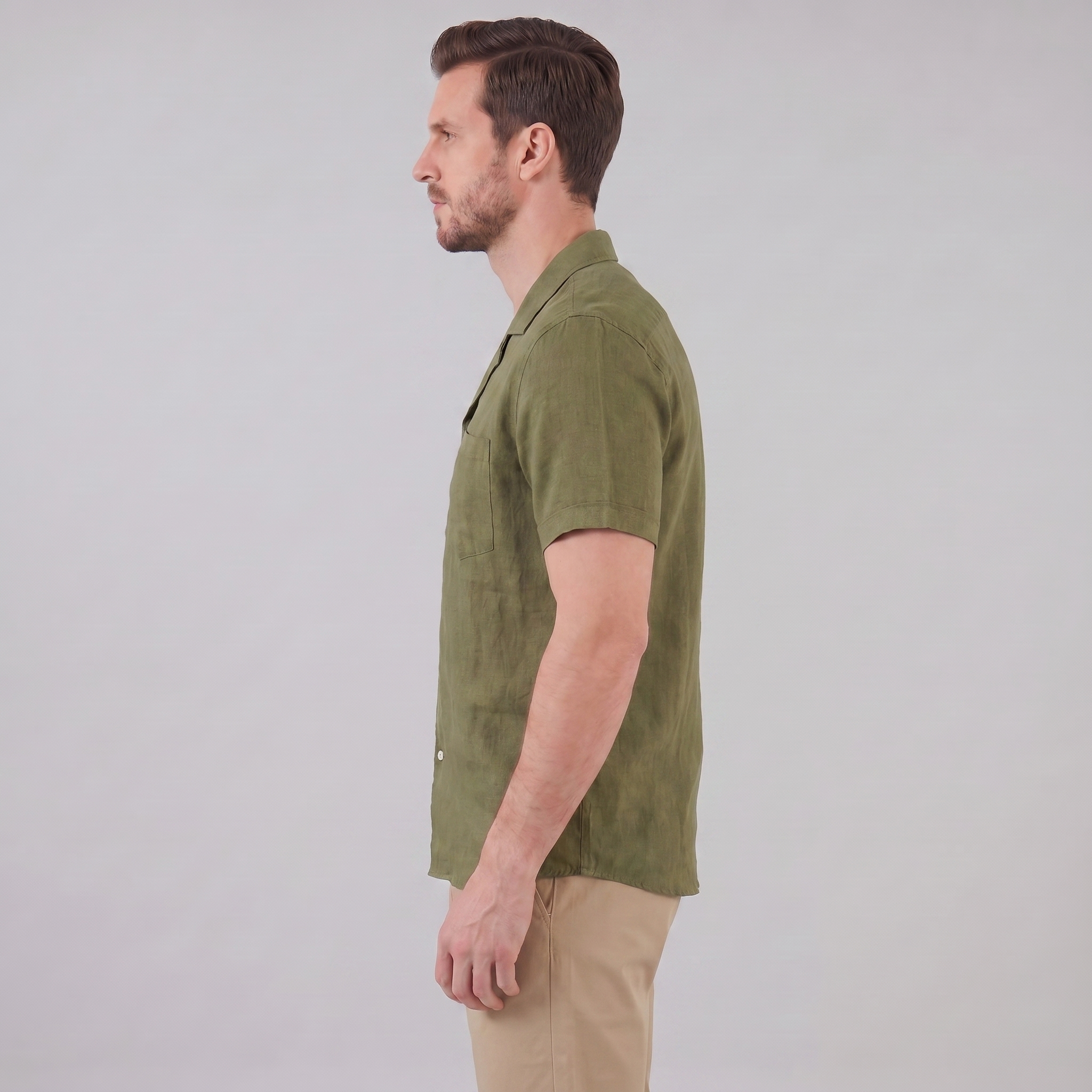 Men's Camp Collar Short-Sleeve Shirt