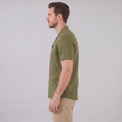 Men's Camp Collar Short-Sleeve Shirt