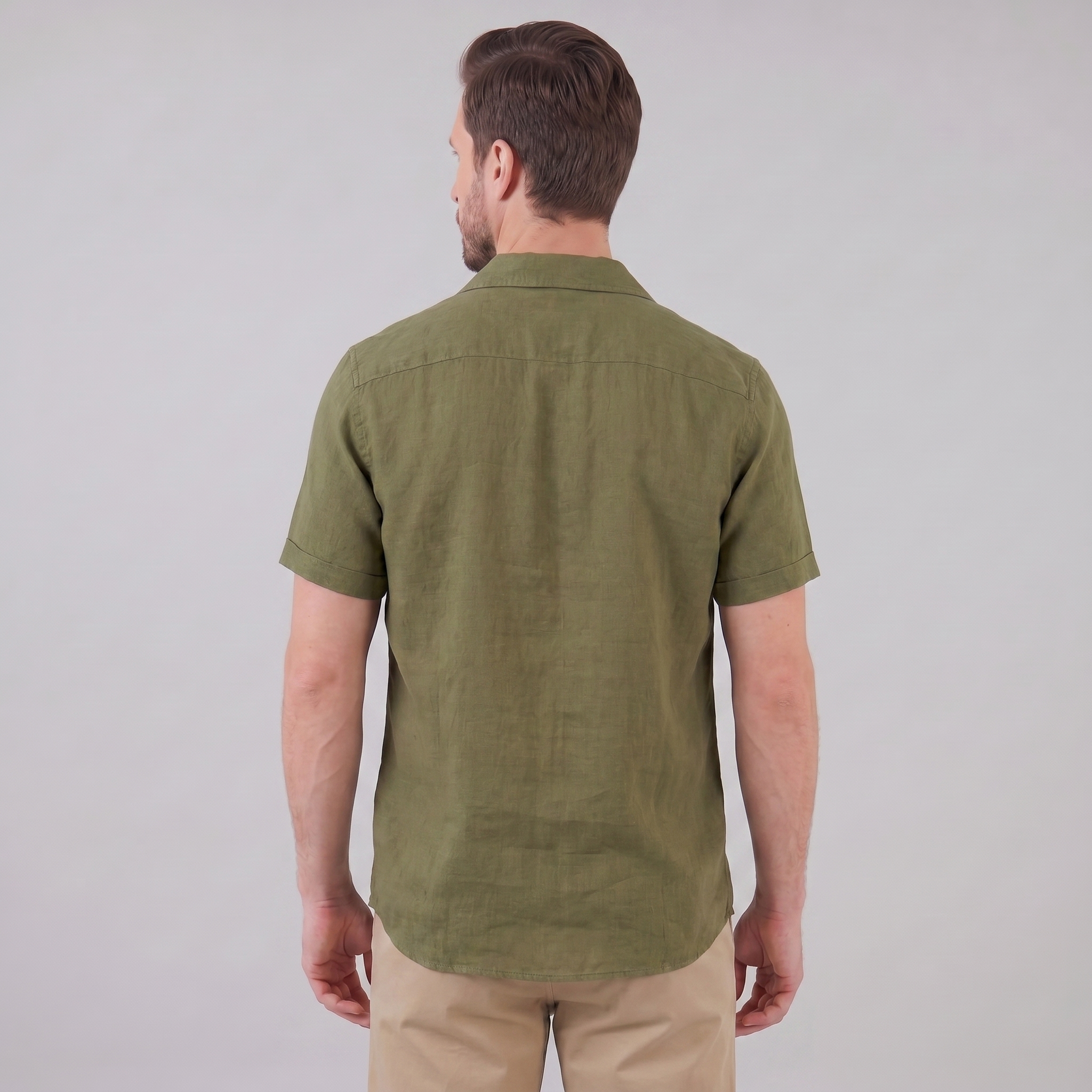 Men's Camp Collar Short-Sleeve Shirt