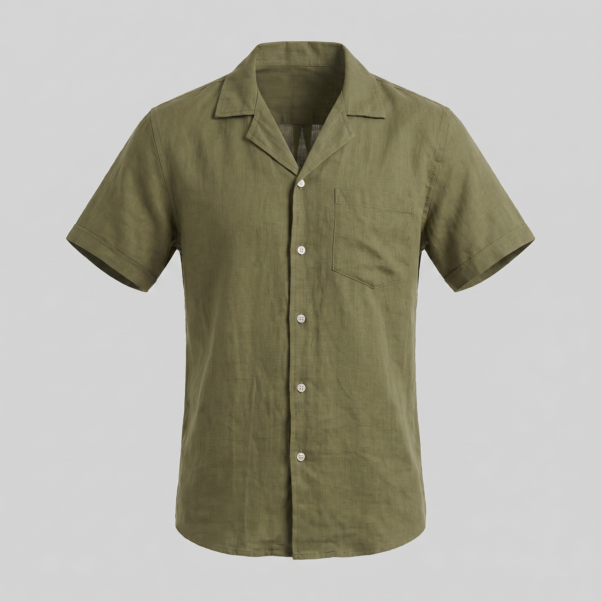 Men's Camp Collar Short-Sleeve Shirt