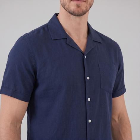 Men's Camp Collar Short-Sleeve Shirt