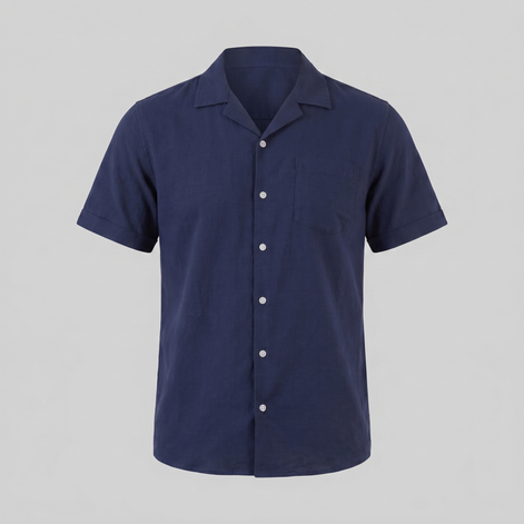 Men's Camp Collar Short-Sleeve Shirt