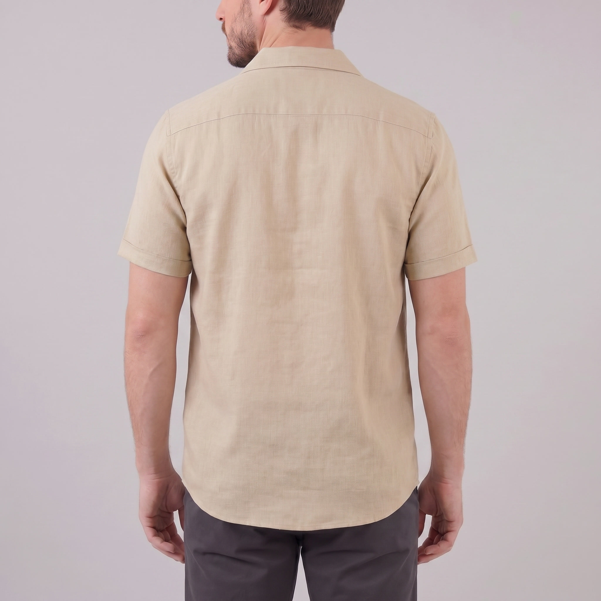 Men's Camp Collar Short-Sleeve Shirt