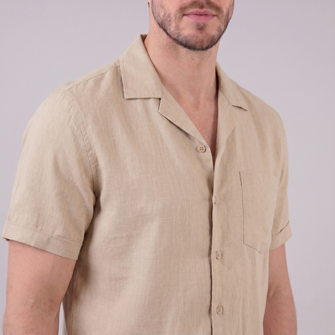 Men's Camp Collar Short-Sleeve Shirt