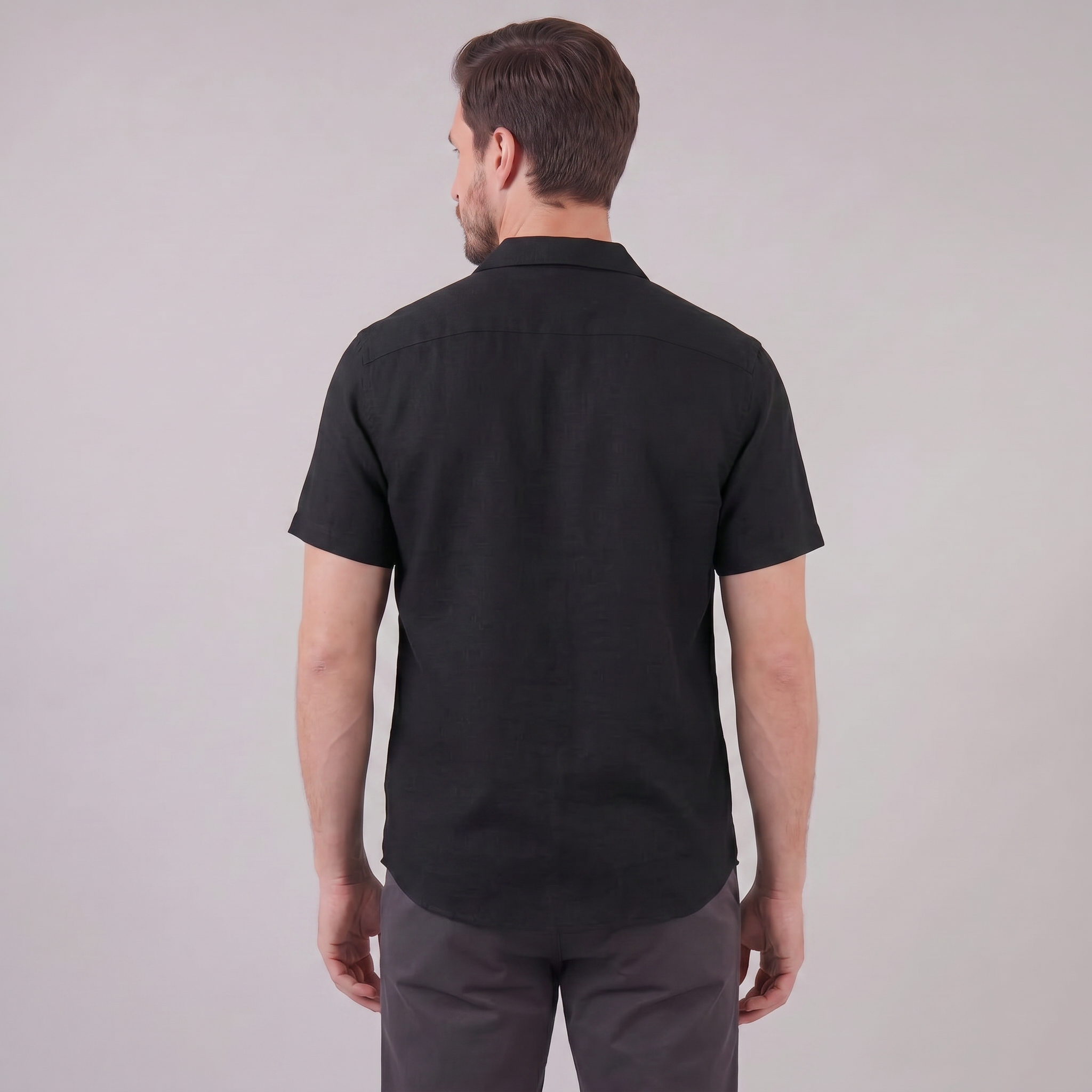 Men's Camp Collar Short-Sleeve Shirt