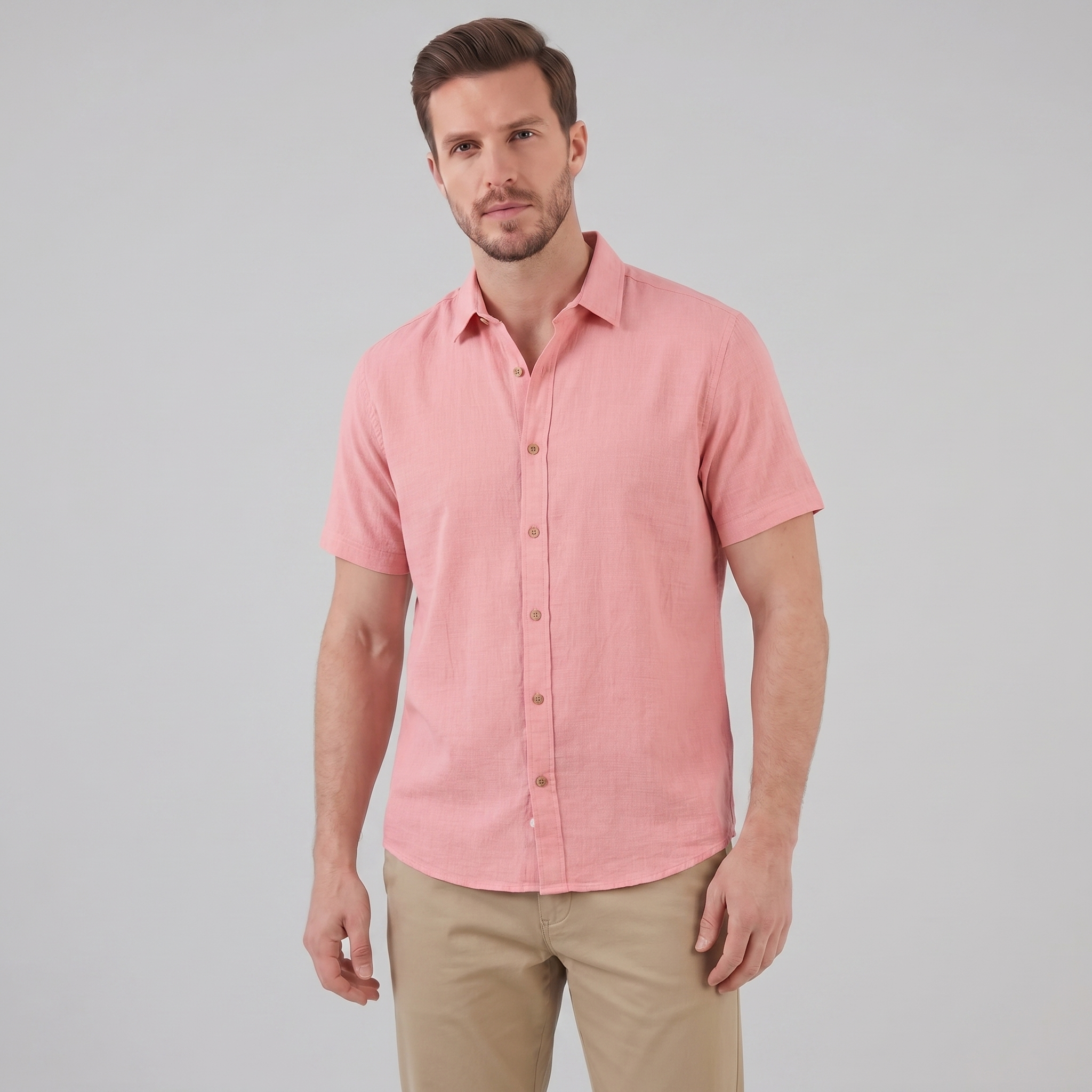 Men's Camp Collar Short-Sleeve Summer Shirt