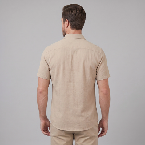 Men's Camp Collar Short-Sleeve Summer Shirt