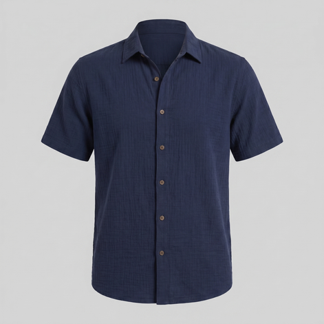Men's Camp Collar Short-Sleeve Summer Shirt