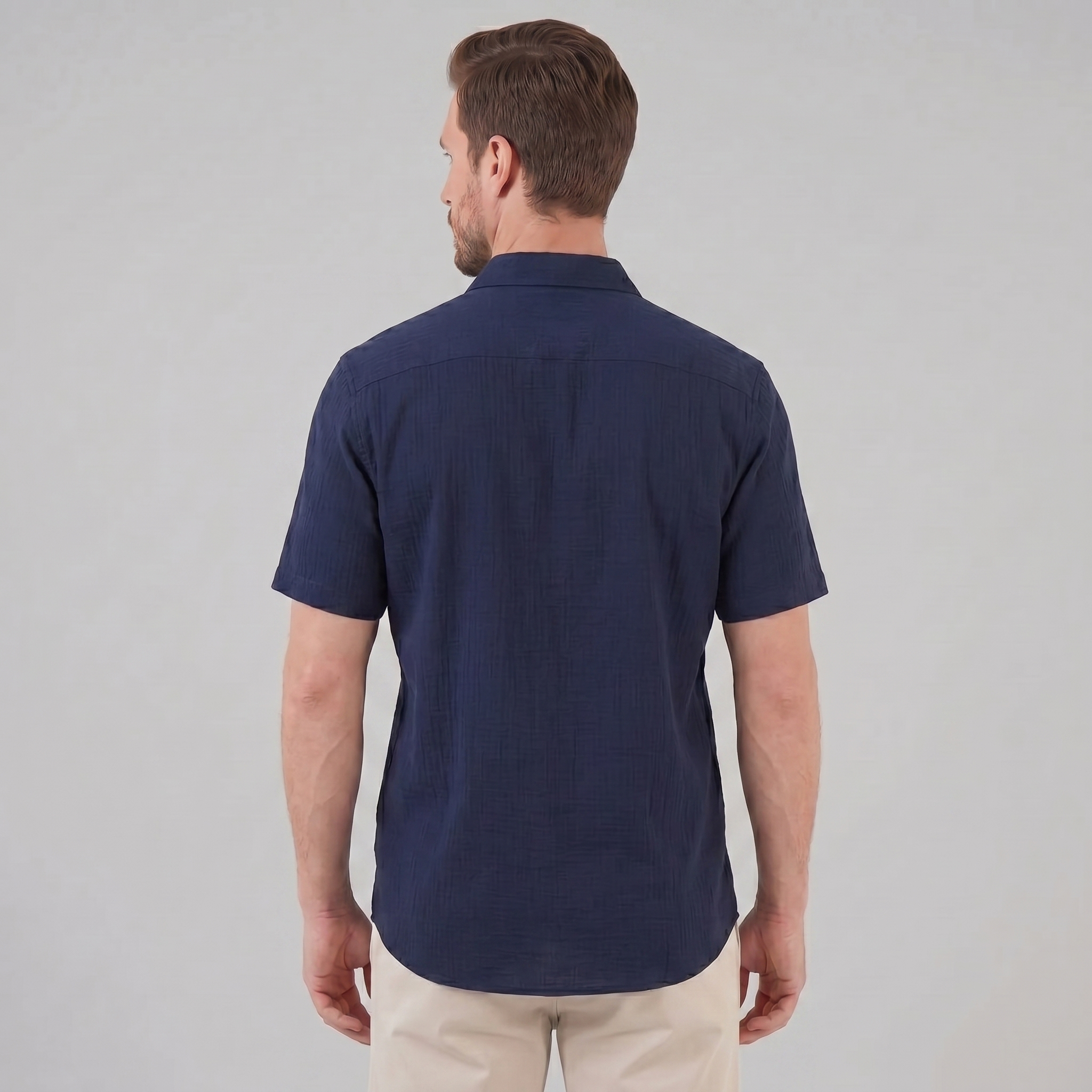 Men's Camp Collar Short-Sleeve Summer Shirt