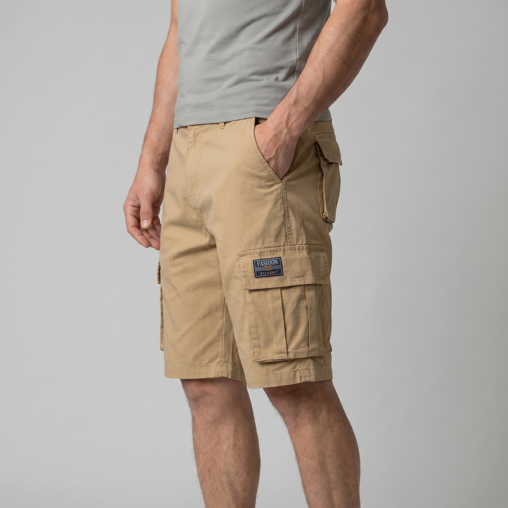 Men's Cargo Shorts with Multiple Pockets