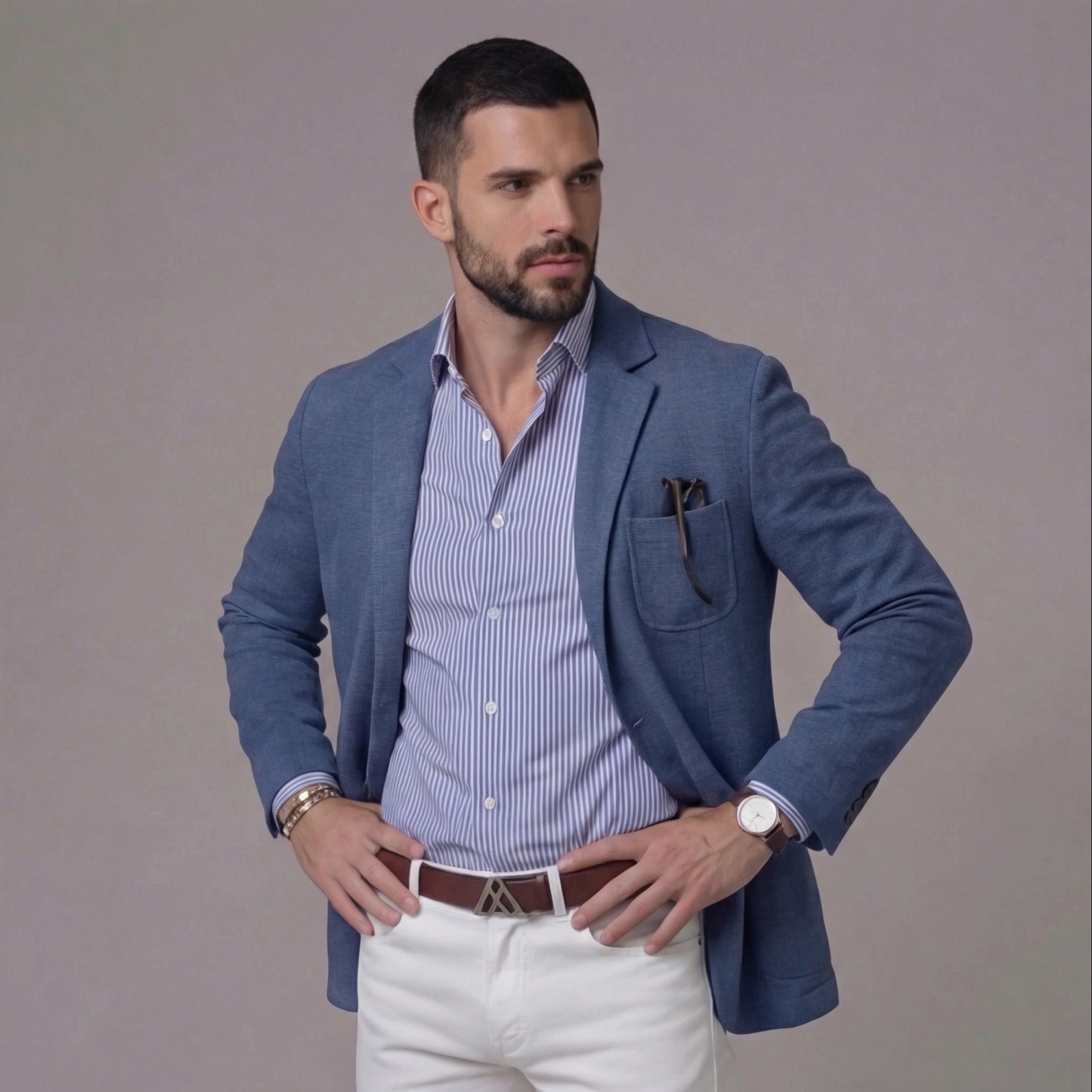 Men's Casual Linen Blazer