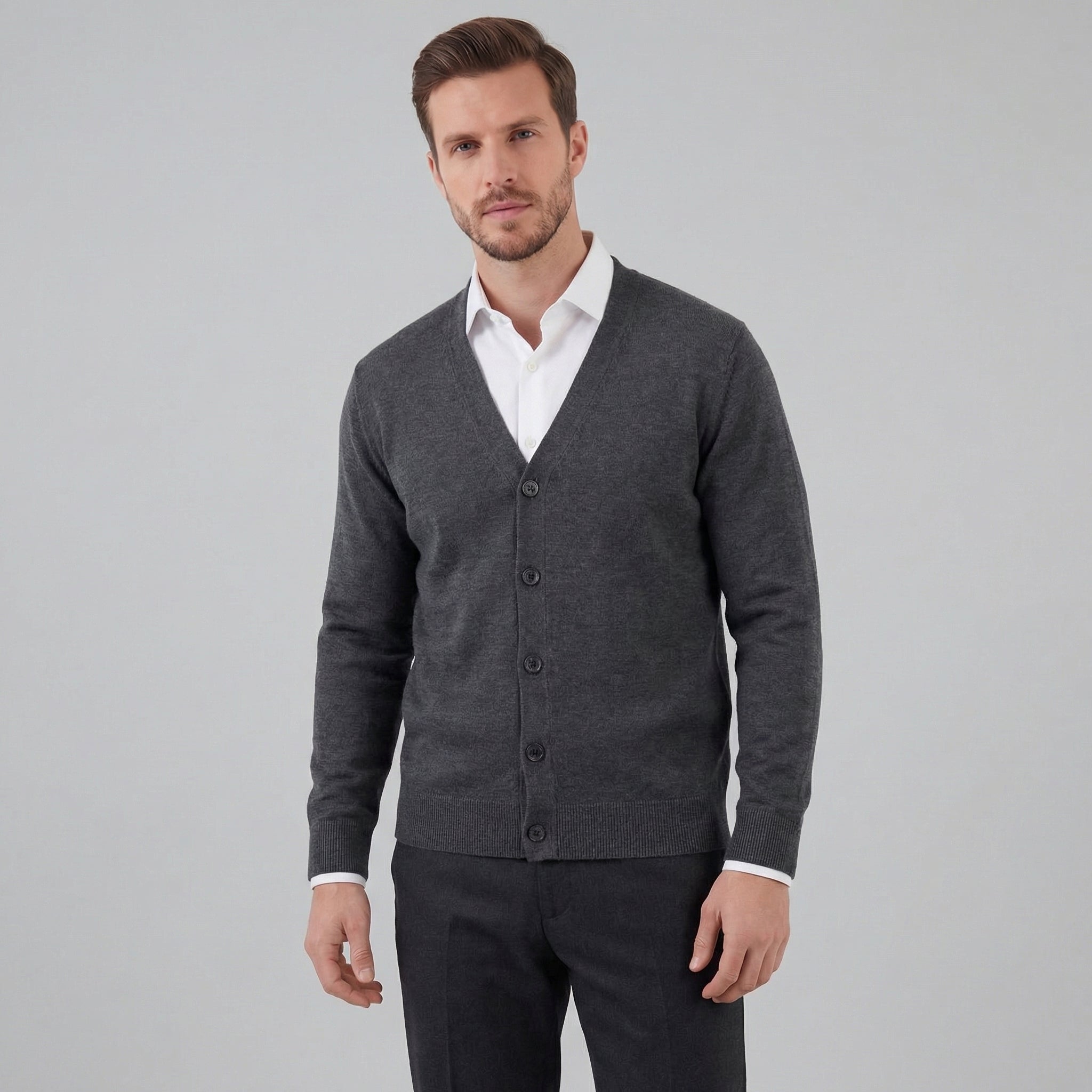 Men's Casual V-Neck Cardigan