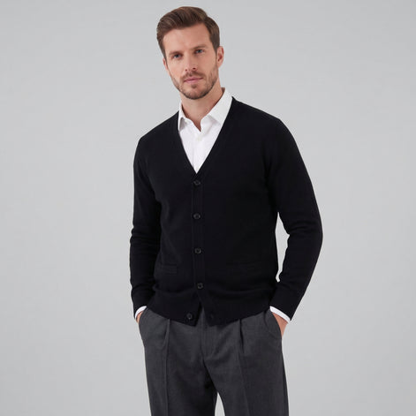 Men's Casual V-Neck Cardigan