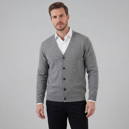 Men's Casual V-Neck Cardigan