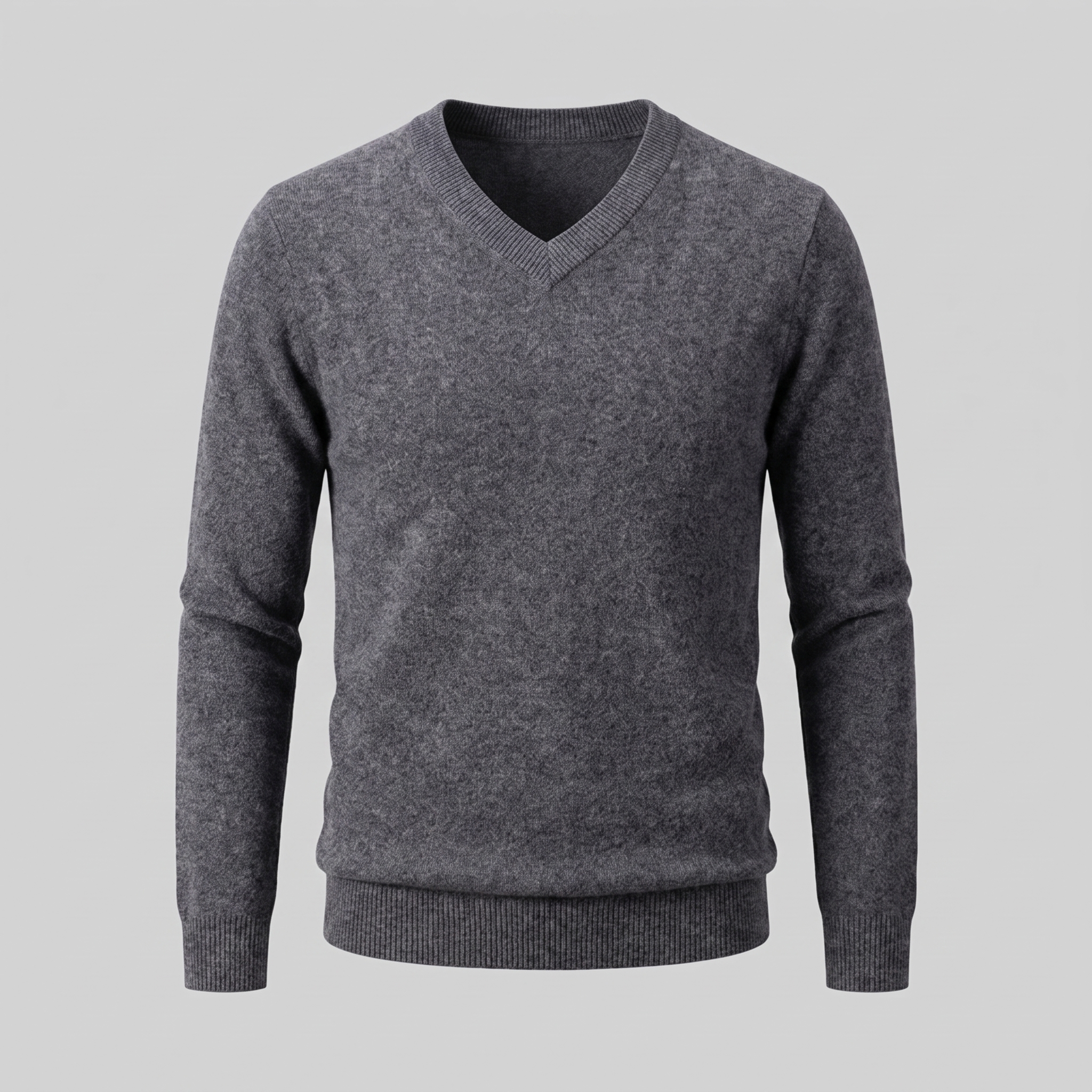 Men's Casual V-Neck Knit Sweater