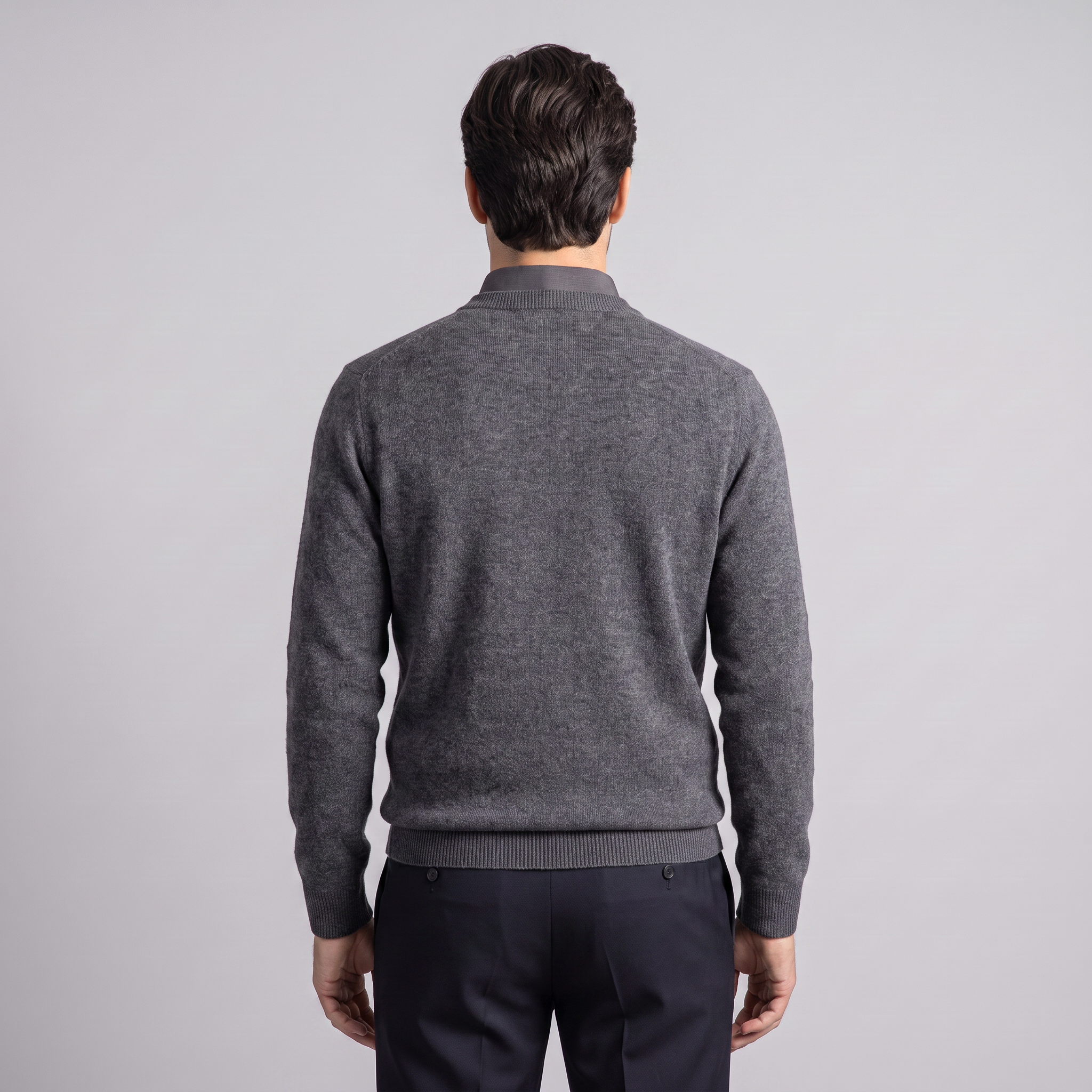 Men's Casual V-Neck Knit Sweater