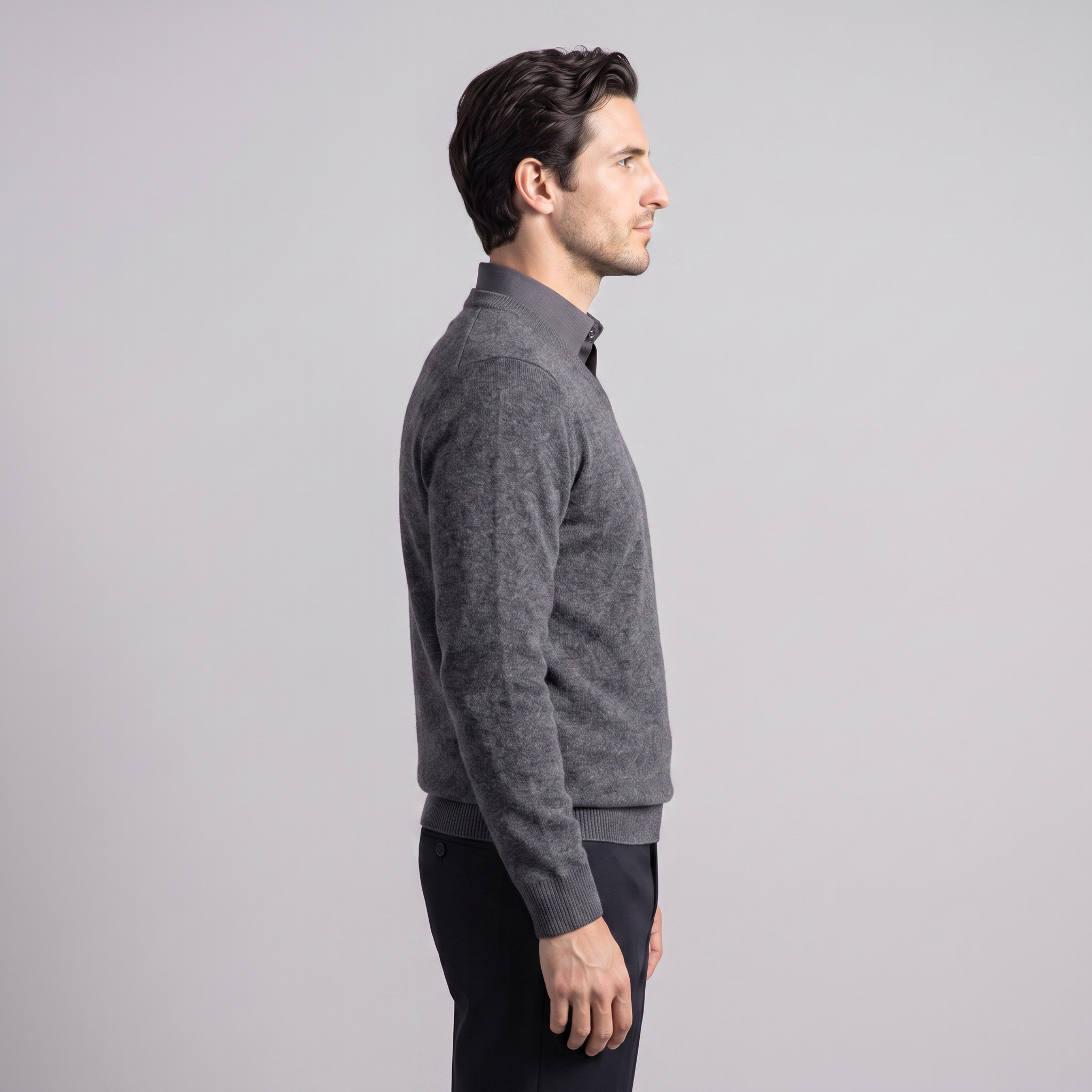 Men's Casual V-Neck Knit Sweater