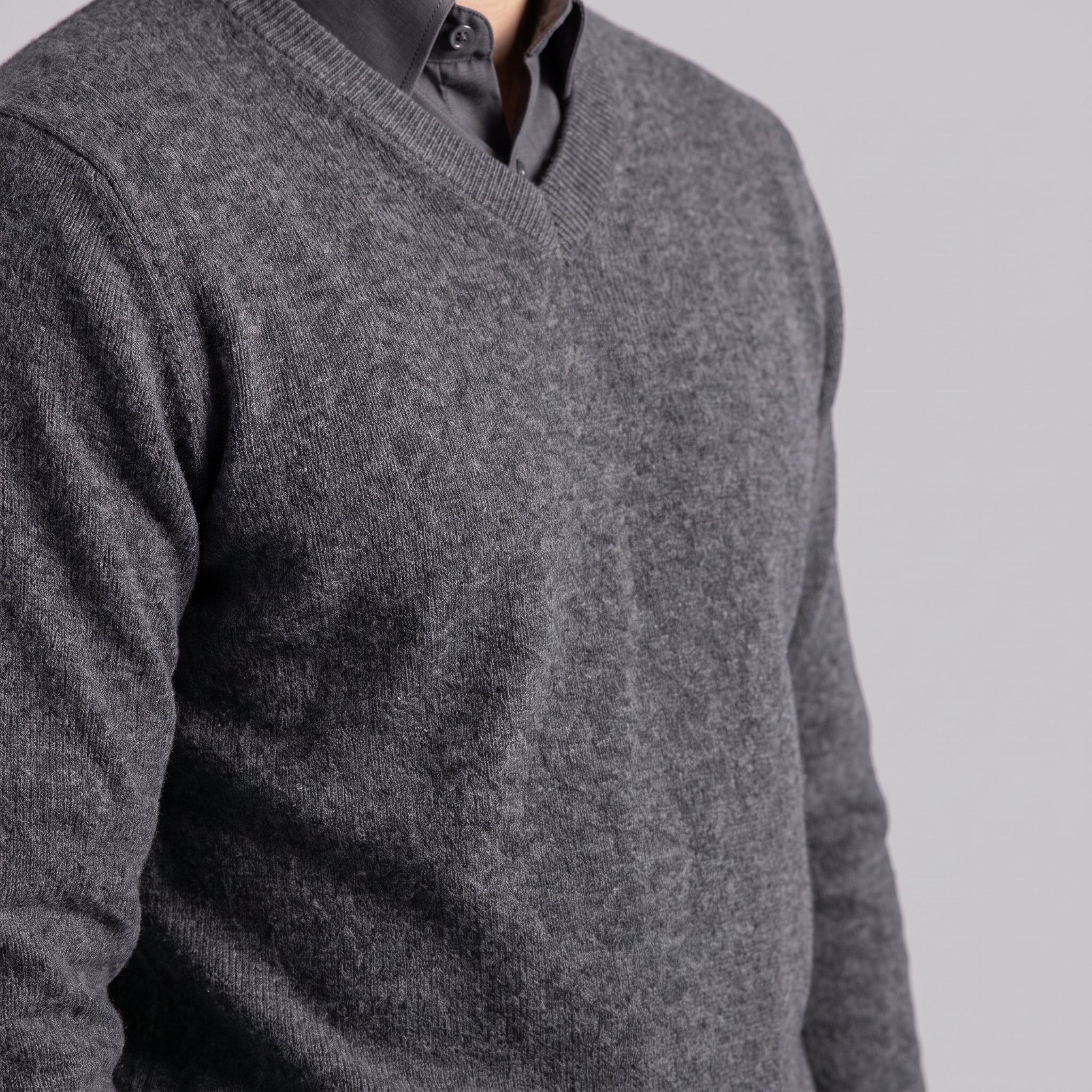 Men's Casual V-Neck Knit Sweater