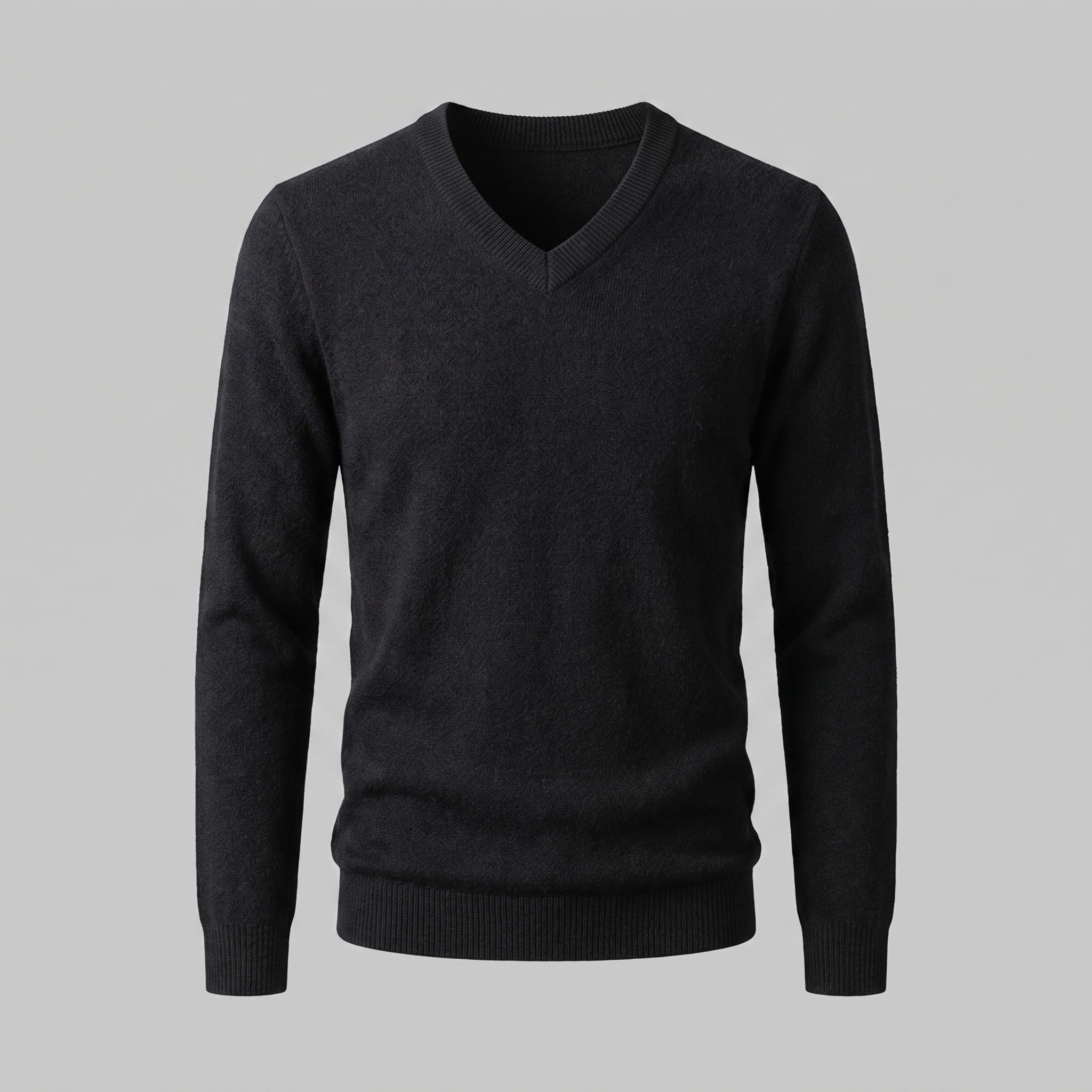 Men's Casual V-Neck Knit Sweater