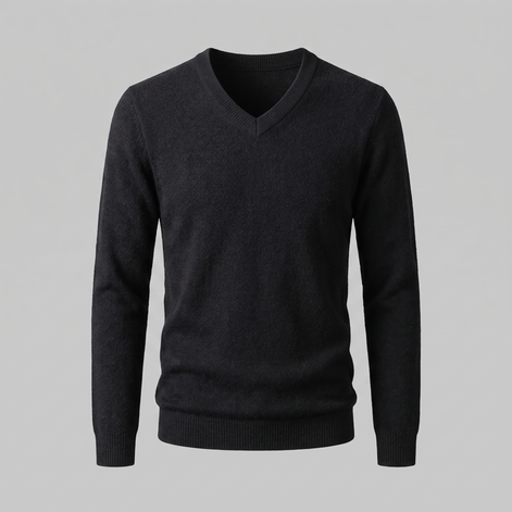 Men's Casual V-Neck Knit Sweater