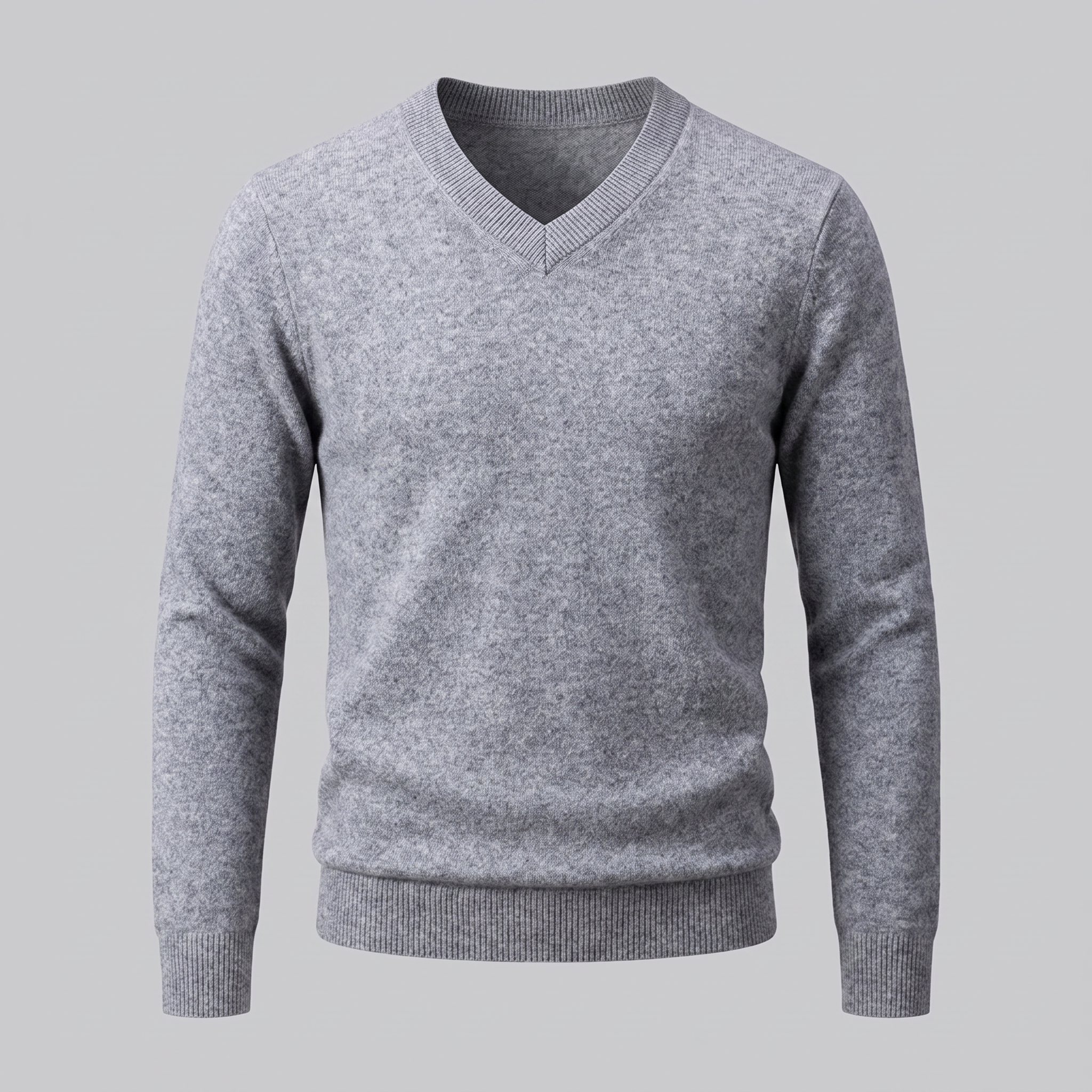 Men's Casual V-Neck Knit Sweater