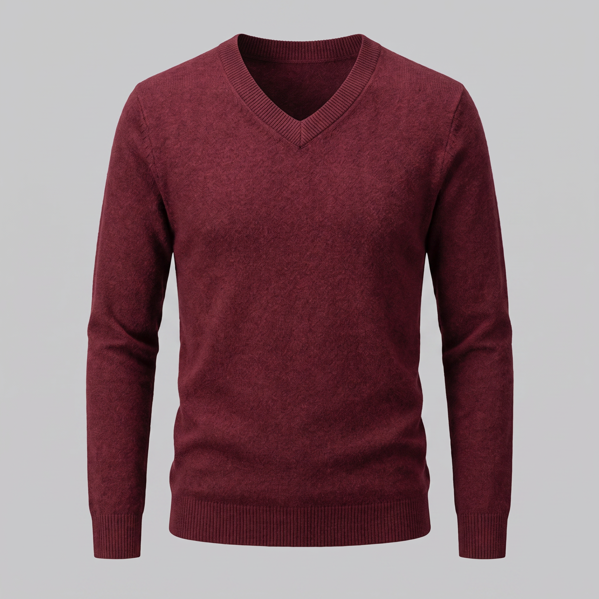 Men's Casual V-Neck Knit Sweater