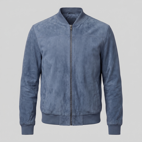 Men's Casual Velvet Bomber Jacket