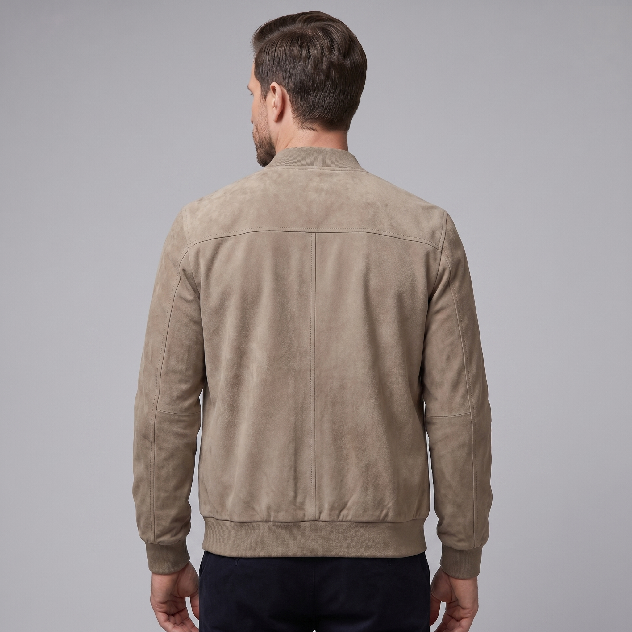 Men's Casual Velvet Bomber Jacket
