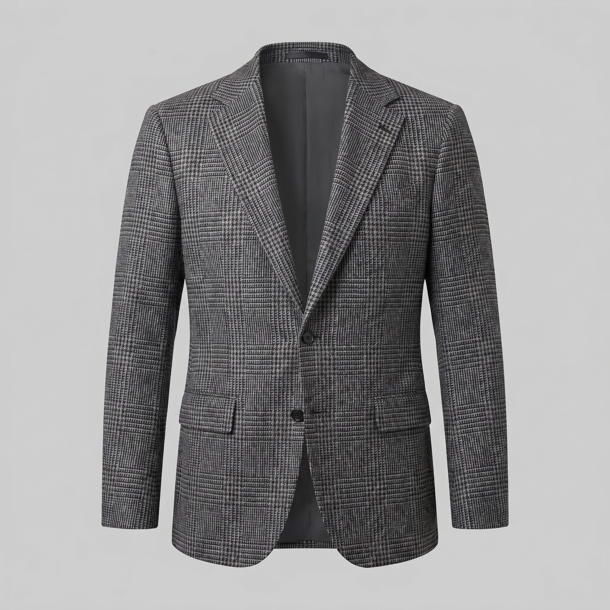 Men's Check Casual Blazer Jacket - Stylish Sport Coat
