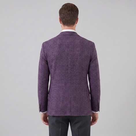 Men's Check Casual Blazer Jacket - Stylish Sport Coat