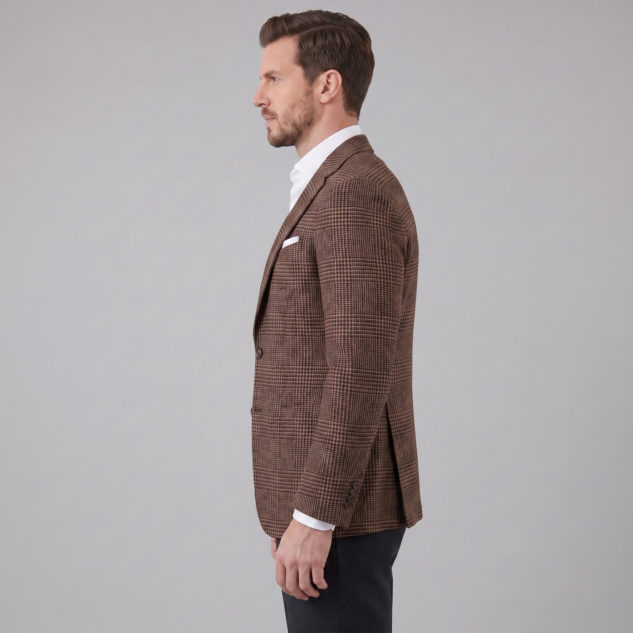Men's Check Casual Blazer Jacket - Stylish Sport Coat