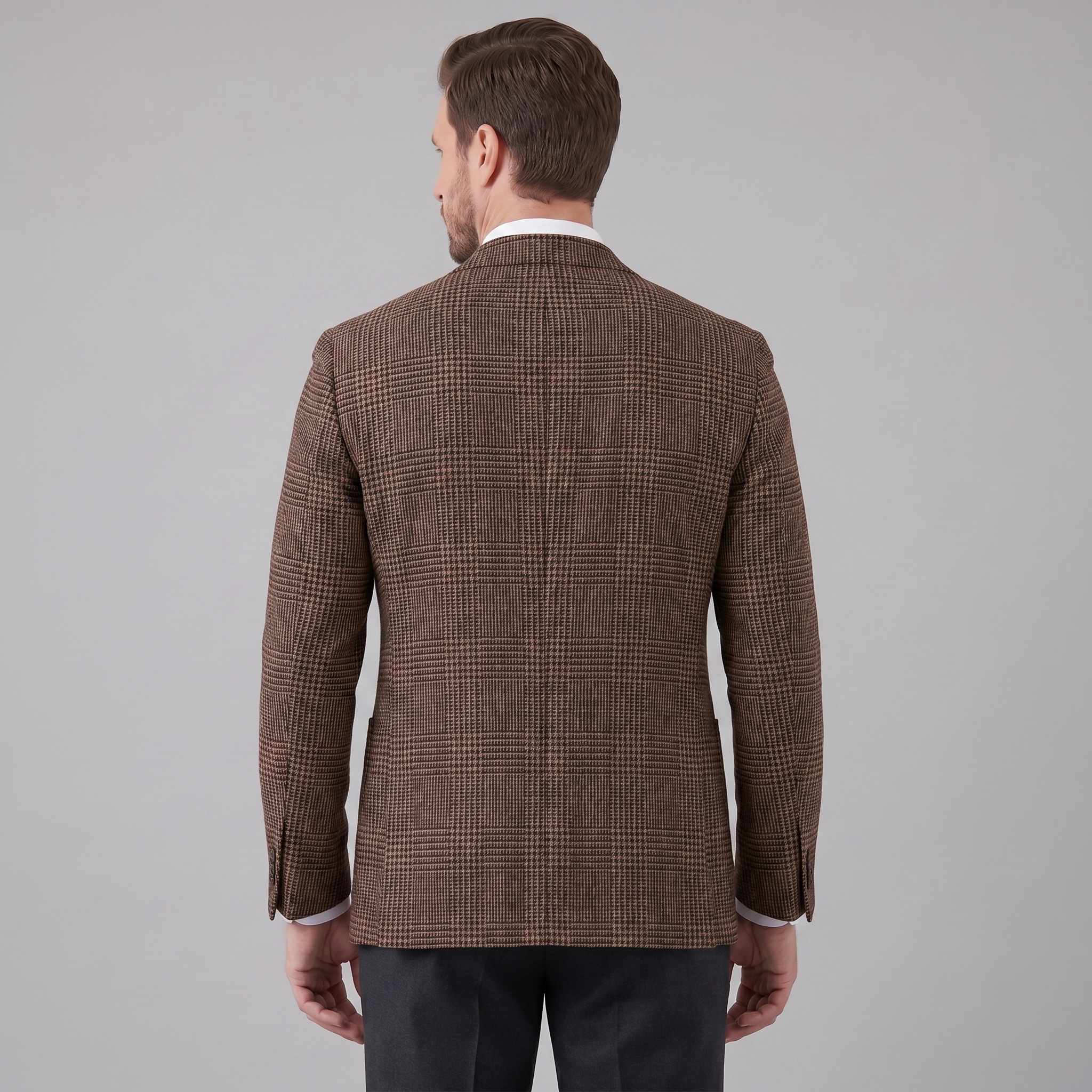 Men's Check Casual Blazer Jacket - Stylish Sport Coat
