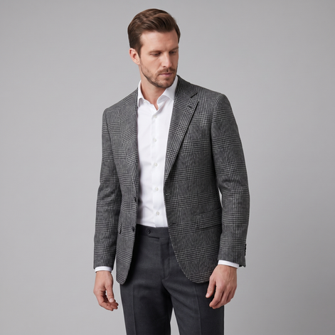 Men's Check Casual Blazer Jacket - Stylish Sport Coat